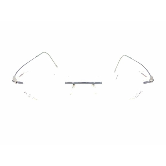 Silhouette 7553 40 6054 Titanium Blue Rimless Eyeglasses Frames 52-19 140 - Picture 6 of 12